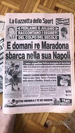 La gazzetta dello sport Maradona al napoli