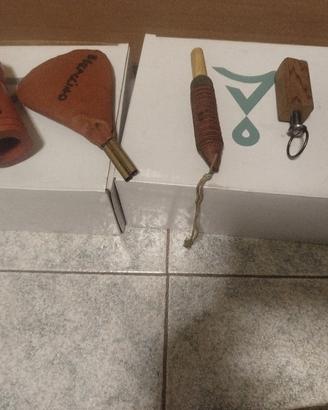 4 richiami antichi artigianali per uccelli