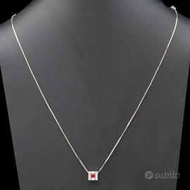 COLLANA DAMIANI BELLE EPOQUE CIONDOLO  ORO BIANCO