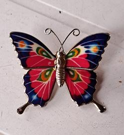 spilla vintage farfalla 