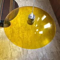 Splendido lampadario Space age in vetro vintage