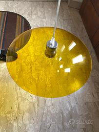 Splendido lampadario Space age in vetro vintage
