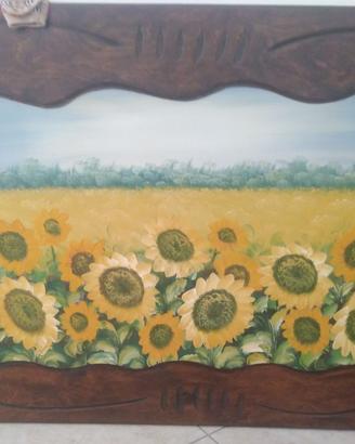 quadro campo girasoli