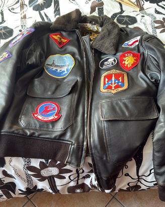Giubbotto in pelle top gun maverick us navy