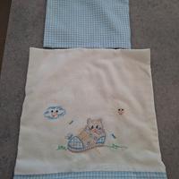 Lenzuolo, sotto con angoli e federa carrozzina