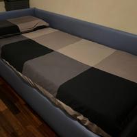 Due letti Twils similpelle, h. 140