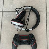 Controller PS4  e Cuffie per console/musica