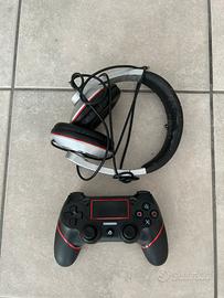 Controller PS4  e Cuffie per console/musica