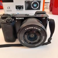 Sony a 6000+ batterie +sched di memoria