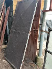 Porta ferro battuto per garage/cantina