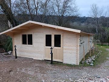 CASETTA DI LEGNO 40mm OFFENBURG 8  595x505x268h