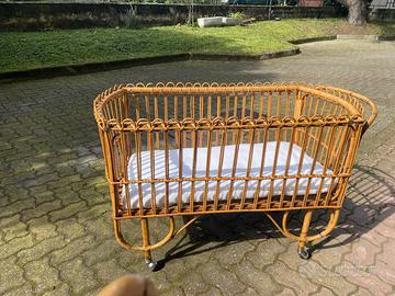 Lettino vimini da 0 a 24 mesi come nuovo