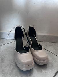 Scarpe con plateau e tacco alte