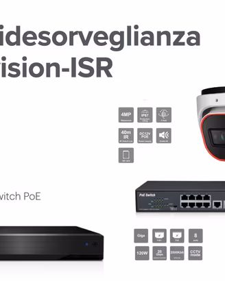 Kit videosorveglianza professionale completo