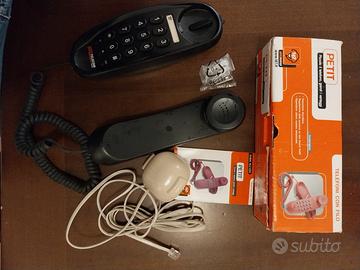 Telefono fisso petit nero e beige