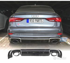 DIFFUSORE AUDI A3 8V SEDAN 13-15 LOOK RS3 + TERMIN