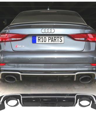 DIFFUSORE AUDI A3 8V SEDAN 13-15 LOOK RS3 + TERMIN