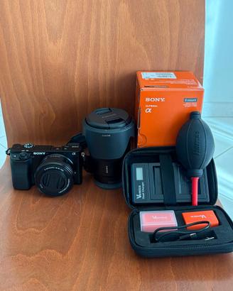 Sony a6100 kit + Sony SELP 18-105 G + altro