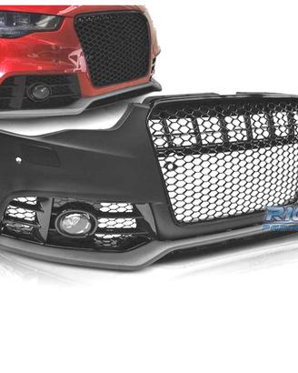 PARAURTI ANTERIORE AUDI A5 11-16 LOOK RS5 NERO PDC