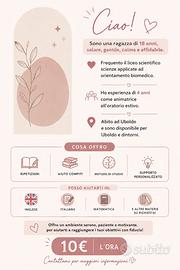 Ripetizioni e aiuto compiti per elementari e medie