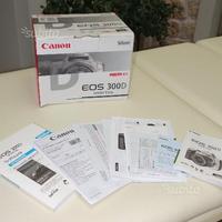 Scatola e manualista Canon EOS 300D