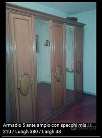 ARMADIO A 5 ANTE  CON SPECCHI