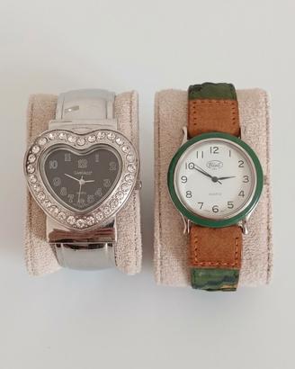 lotto 2 orologi uomo e donna vintage 