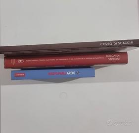 Lotto 3 libri manuali: Scacchi, Greco, Guida