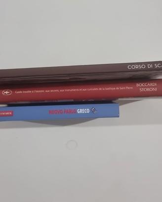 Lotto 3 libri manuali: Scacchi, Greco, Guida