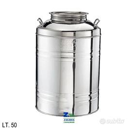 contenitore per olio 50 litri in acciaio
