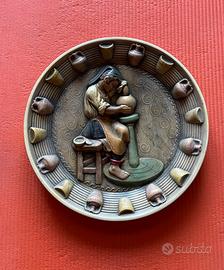 Piatto da Muro - Ceramica Sarda - decorato a mano