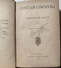 Libro antico di Edmondo De Amicis 1881