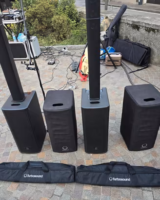 Sistema audio colonnaTurbosound ip1000 con cover 