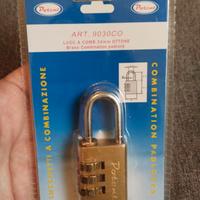 Lucchetto a combinazione Potent 30mm Ottone Nuovo