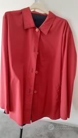 Impermeabile donna doubleface rosso/blu 