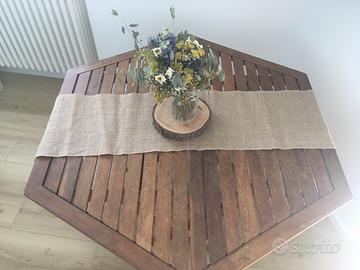 Runner/Decorazione da tavolo in Juta