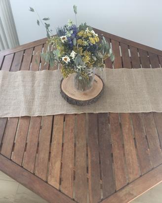 Runner/Decorazione da tavolo in Juta