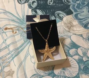 Collana dorata constella marina