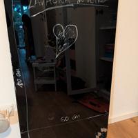 Lavagna magnetica a parete in vetro 