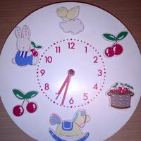 Orologio in legno da parete per cameretta bimbi