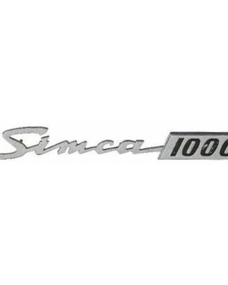 Scritta Emblema Targhetta auto Simca 1000 prima se