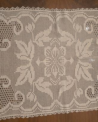 CENTROTAVOLA IN FILO DI SCOZIA   BEIGE
