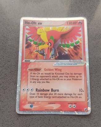 Ho-Oh Ex Holo EX Unseen Forces Eng Carta Pokemon 1