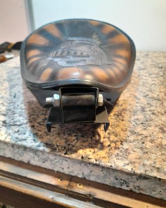 sella chopper/bobber in cuoio artigianale 