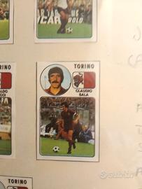 quadro con figurine panini anni 76/77