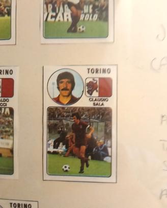 quadro con figurine panini anni 76/77