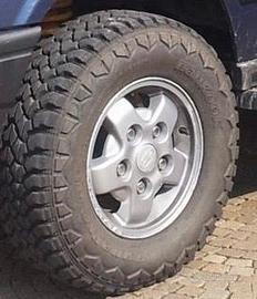 4 RUOTE COMPLETE LAND ROVER DISCOVERY 1