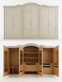 Armadio classico, 6￼ante in legno