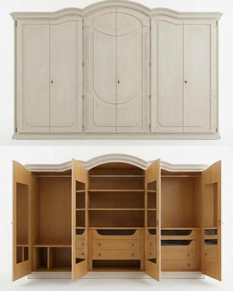 Armadio classico, 6￼ante in legno