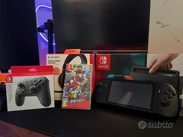 Nintendo Switch + 4 Joy-Con + Pro Controller